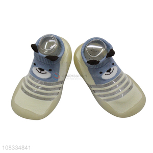 Cute design cartoon breathable baby walk shoes socks shoes