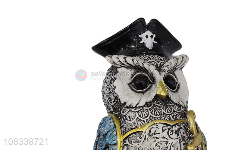 Top Quality Resin Owl Figurine Ornament For Home Decoration