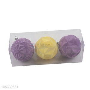 Custom Flocking Ball Christmas Ball Christmas Decoration Set