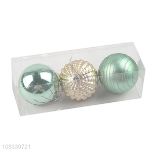 Good Sale 3 Pieces Plastic Christmas Ball For Decoration