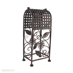 China market retro wine holder iron art wine bottle rack