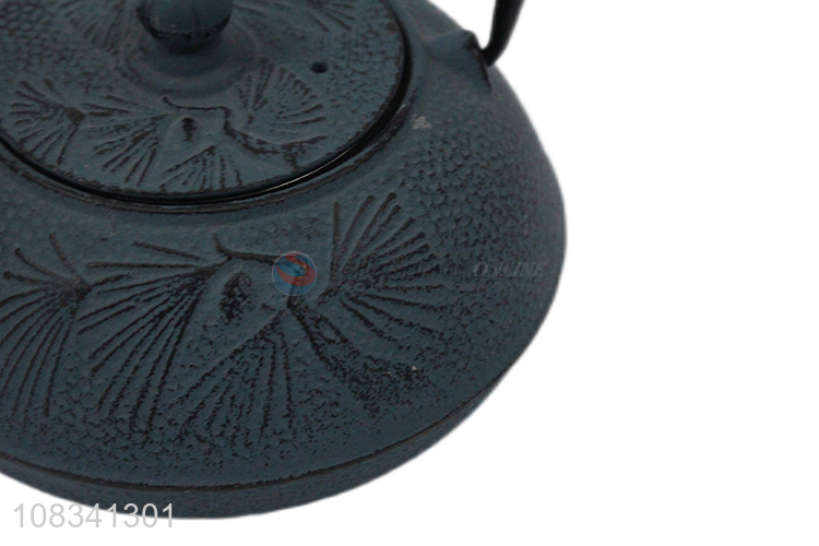 High quality 0.6L cast iron teapot with metal infuser loop handle