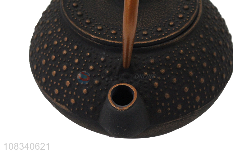 Best selling 0.8L antique metal cast iron tea pot for loose tea