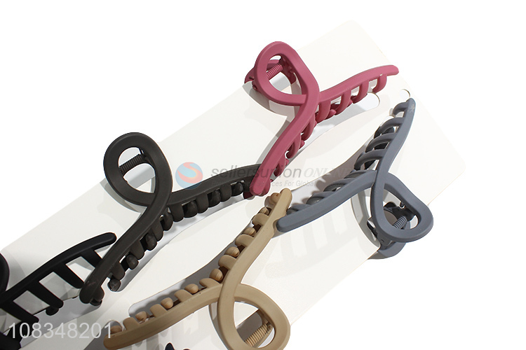 Wholesale colorful strong hold non-slip plastic hair jaw clips