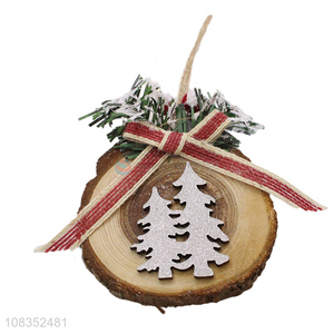 Popular Christmas Tree Decoration Wooden Hanging Ornament