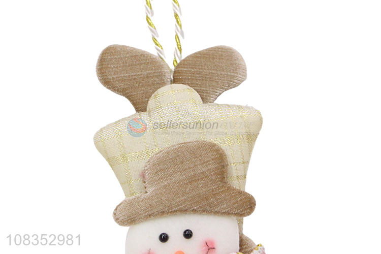Cute Snowman Christmas Decorative Hanging Ornament With Bell