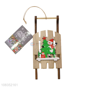 Factory Direct Sale Wooden Crafts Christmas Hanging Ornament