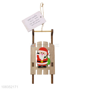 Custom Santa Claus Wooden Ornament For Christmas Decoration