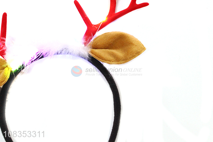 Delicate Design Antlers Hair Hoop For Christmas Decoration