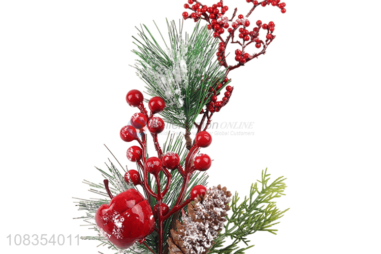 Yiwu wholesale creative red fruit cuttings Christmas decoration