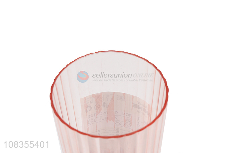 Wholesale transparent BPA free plastic water cup drinking cup 450ml