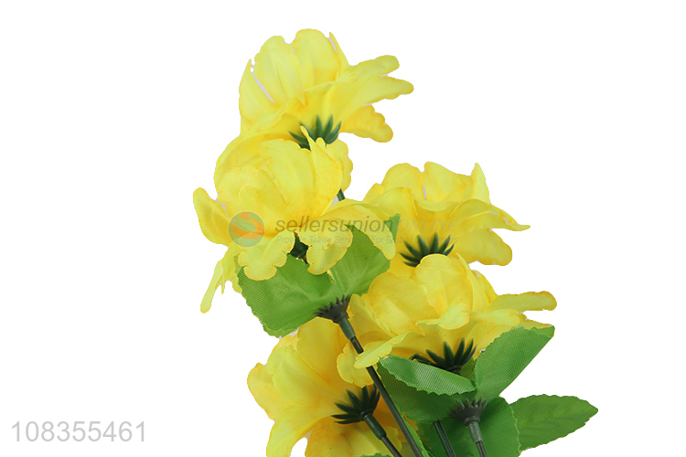 Yiwu wholesale polyester fake flower artificial flower