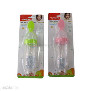 Hot products baby feeder baby feeding bottle with spoon