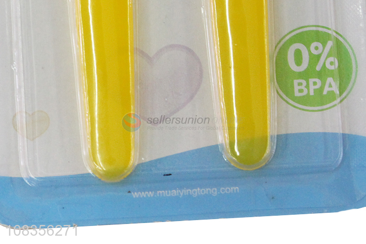 New arrival temperature sensor color changing baby spoon set