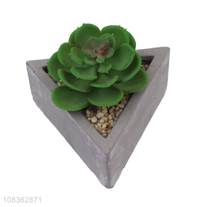 Latest products simulation succulent potted plants with ceramic pot