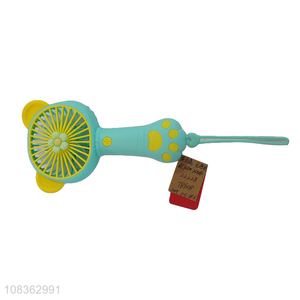 Best selling battery operated rechargeable cute handheld fan desk fan