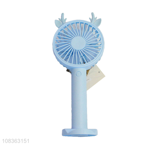 Best selling rechargeable desk fan cartoon handheld fan for travel