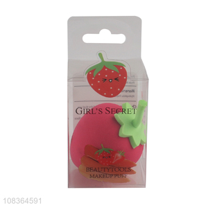 Creative Design Strawberry Shape Makeup Puff Cosmetic Sponge