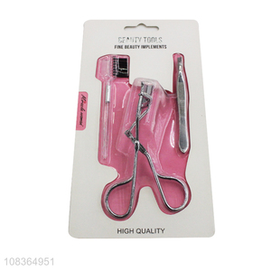 Hot selling makeup tool kit eyelash curler <em>eyebrow</em> comb <em>eyebrow</em> <em>tweezer</em>