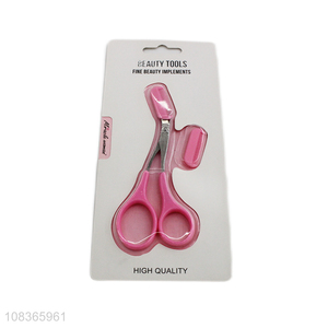 Good sale creative 2pcs <em>eyebrow</em> <em>scissors</em> with <em>eyebrow</em> comb