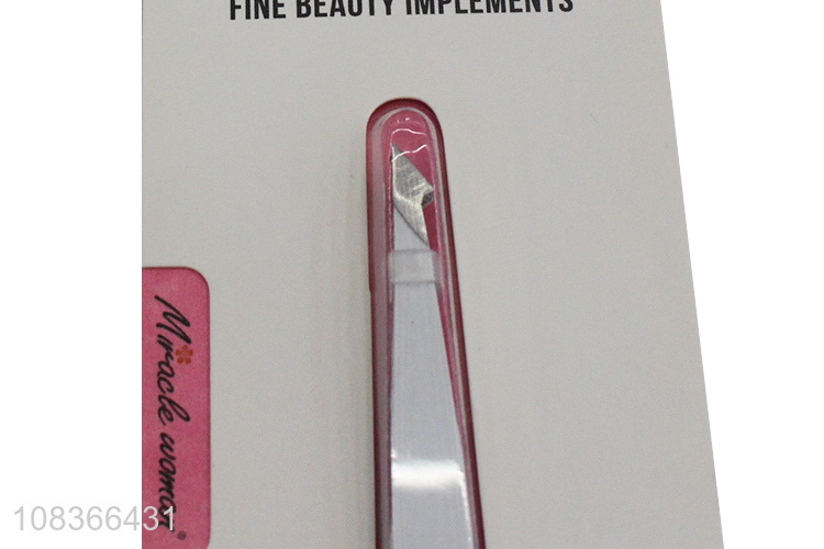 Yiwu wholesale simple eyebrow tweezers makeup tools