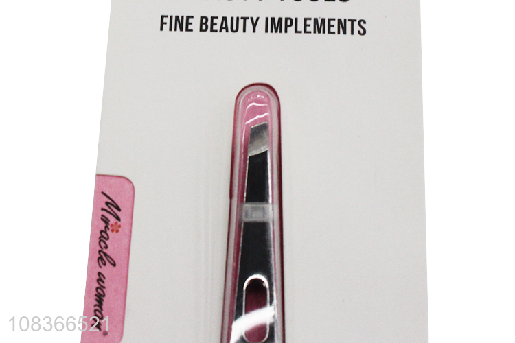 Popular products silver stainless steel eyebrow tweezers