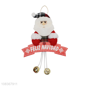 Hot selling santa claus shape party xmas tree hanging ornaments