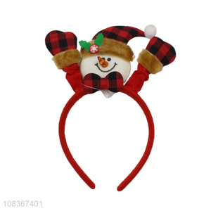 Cute design Christmas party snowman hair hoop headband