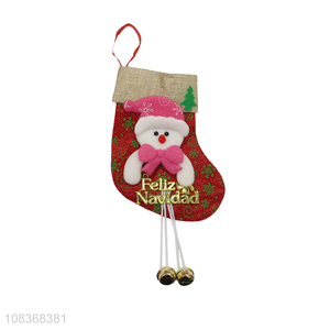 Factory supply creative christmas socks hanging ornaments for sale