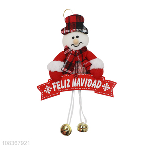 Yiwu wholesale snowman shape christmas tree hanging pendant decoration