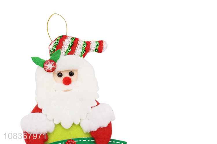 Cute design santa claus decorative hanging pendant for christmas tree