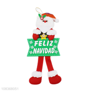 China wholesale santa claus shape hanging ornaments for xmas tree