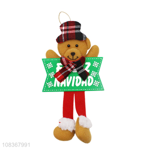 Wholesale from china bear shape cartoon xmas tree decoration pendant