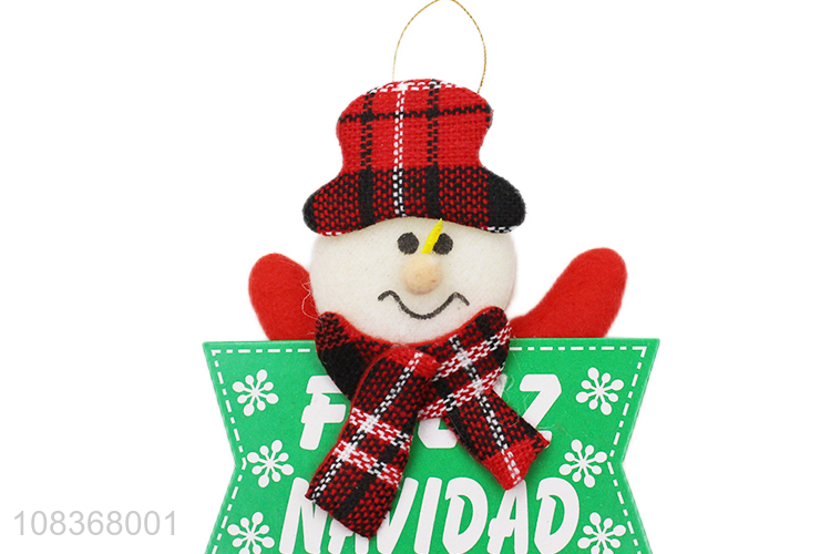 Best price snowman shape hanging pendant for home decoration