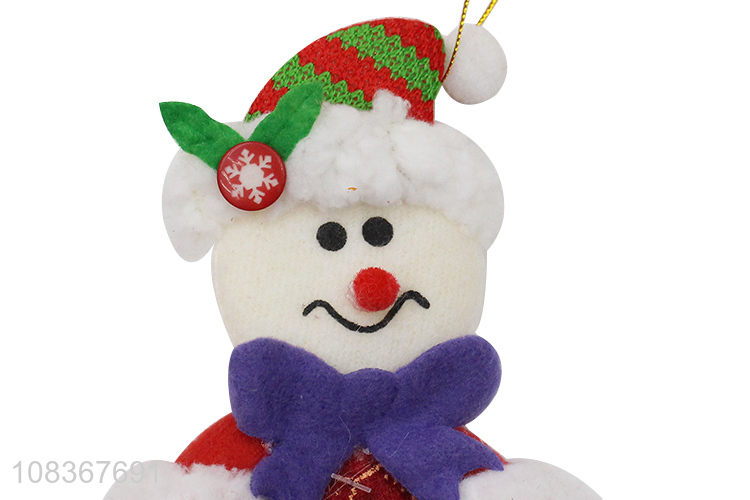 Good quality snowman shape cute christmas indoor hanging ornaments