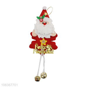 Yiwu factory santa claus shape christmas hanging ornaments