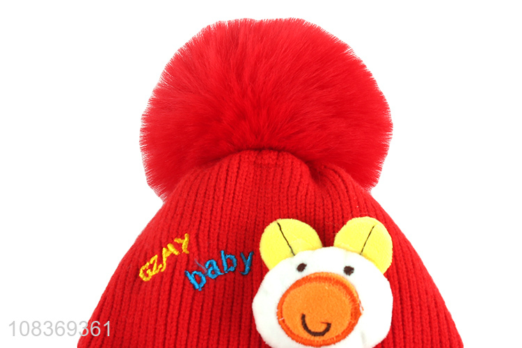 Top selling children winter warm earmuffs hats knitted hats