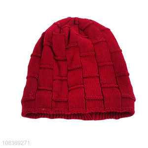 New arrival fashionable warm knitted hats beanies hat for sale