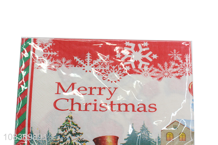 Good Quality Eco-friendly Printed Paper Napkins for Christmas