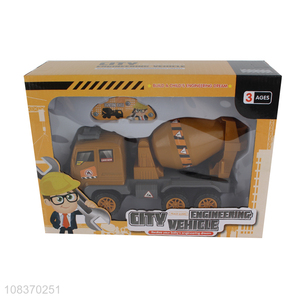 Wholesale city engineering vehicle cementing truck vehicle model toy