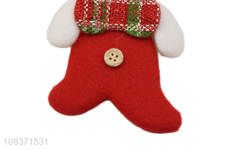 Yiwu wholesale single fleece snowman pendant Christmas decoration