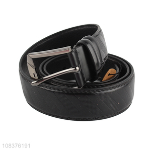 Factory price men's pu leather jeans belt all-match pants belt