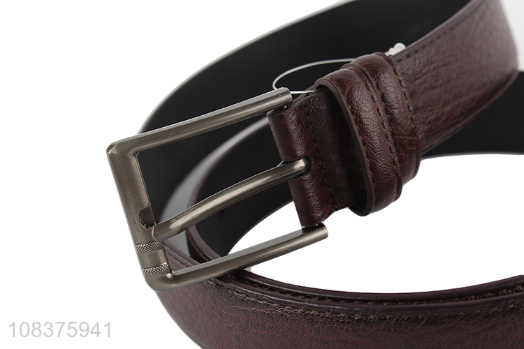 Best selling men's casual pants belt classic faux leather belt