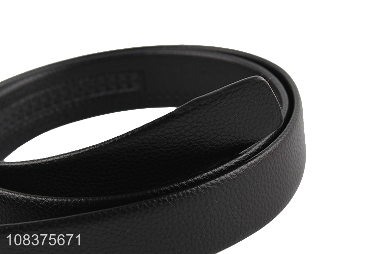 Hot sale men's wide automatic buckle belt pu leather wasit straps