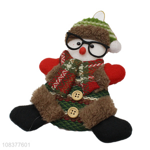 Best quality snowman shape hanging pendant for christmas