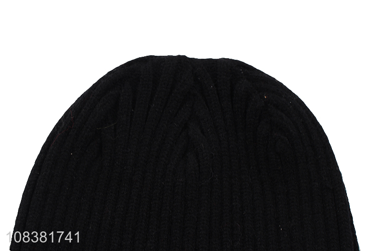 Wholesale Adult Knitted Beanie With Custom Embroidery Logo