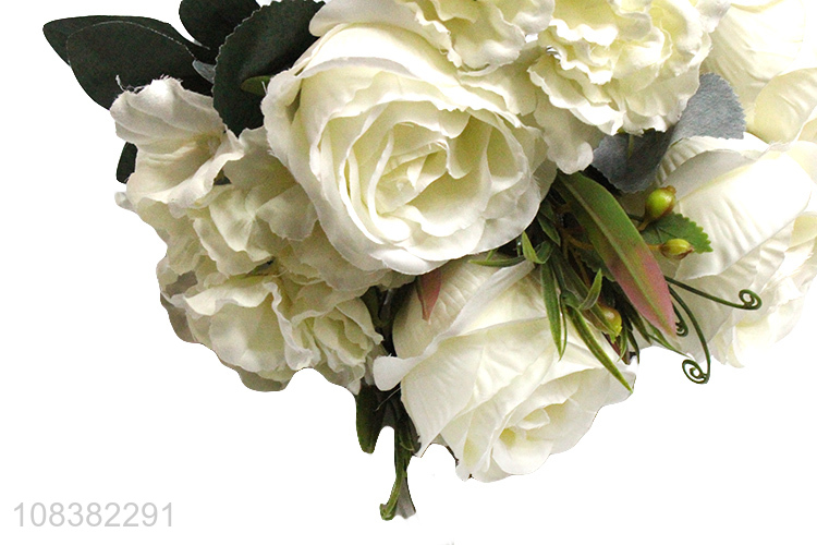 Good selling white fake flower simulation flower for wedding