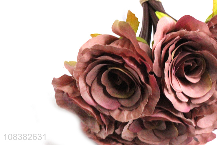 Most popular 9heads art artificial flower fake flower for wedding