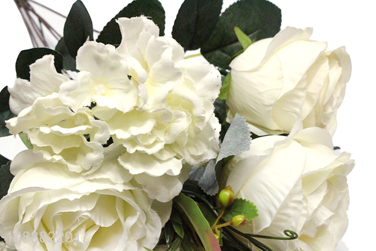 Good selling white fake flower simulation flower for wedding