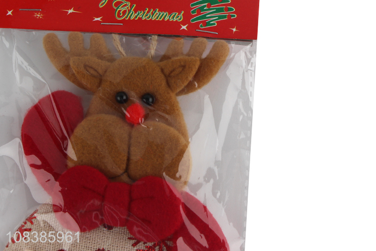 Good price Christmas tree decorations hanging non-woven ornaments